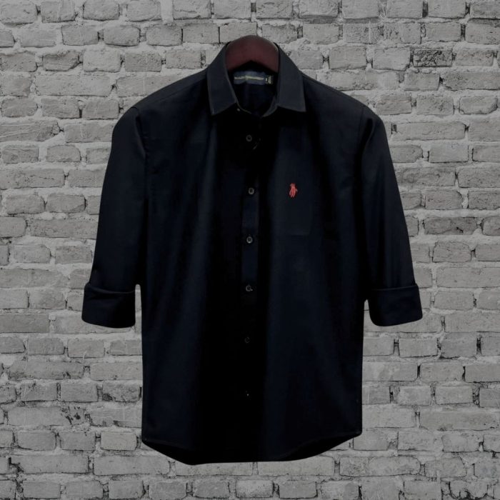 black formal shirt for men