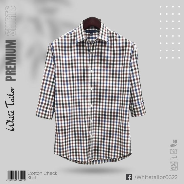 Full sleeve check shirt for men