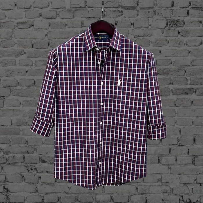 Full sleeve check shirt for men - Image 2