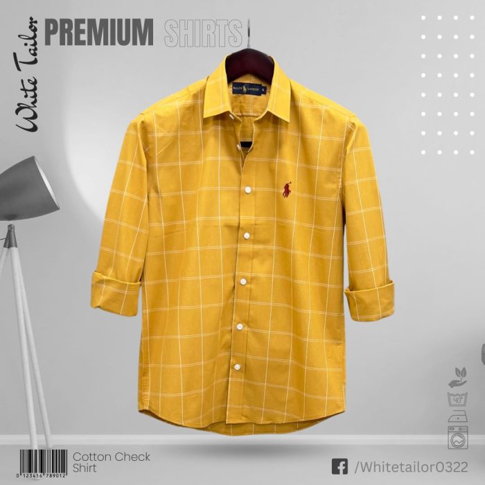 Full sleeve check shirt for men