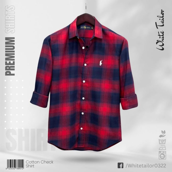 Full sleeve check shirt for men