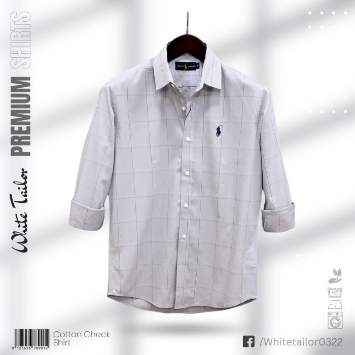 Full sleeve check shirt for men