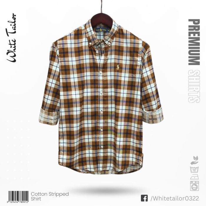 Full sleeve check shirt for men