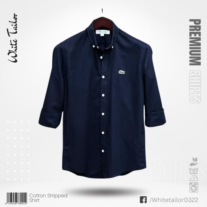 Solid cotton shirt for men Nevy