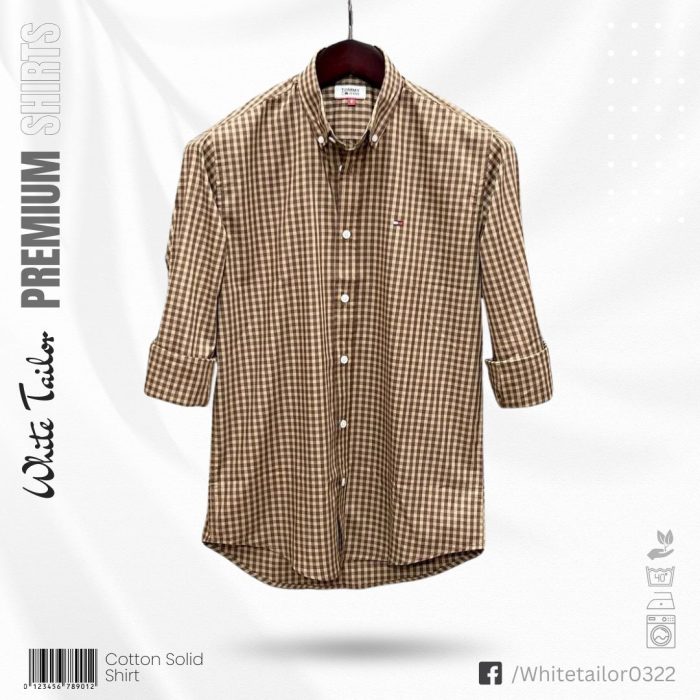 Full sleeve check shirt for men